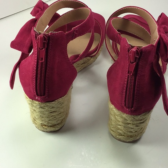 Twiggy London Shoes Espadrille Strap Wedge Sandal Size 6.5 - Picture 3 of 8